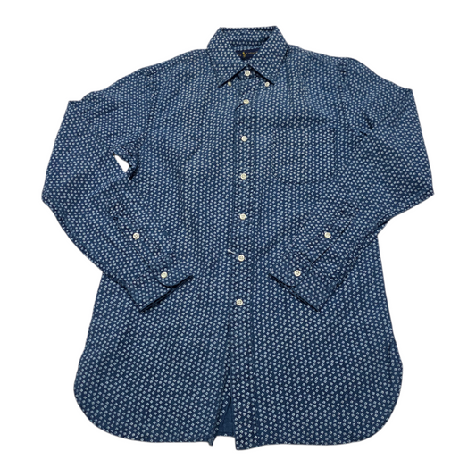 Camisa Ralph Lauren Xchico Xs Azul Lino