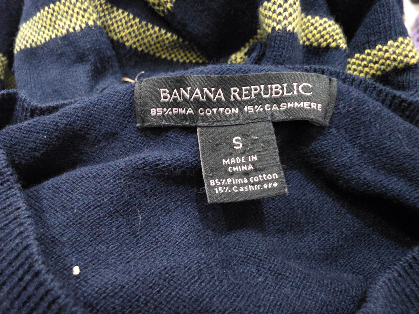 Sueter Banana Republic Chico S Azul Y Amarillo