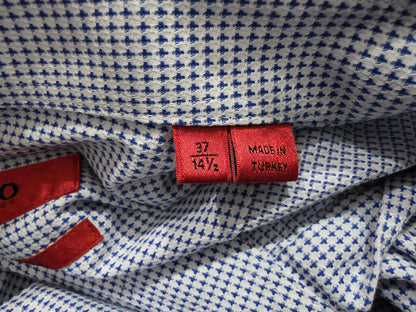 Camisa Boss Chico S 14 1/2 37 Slimfit Azul Claro
