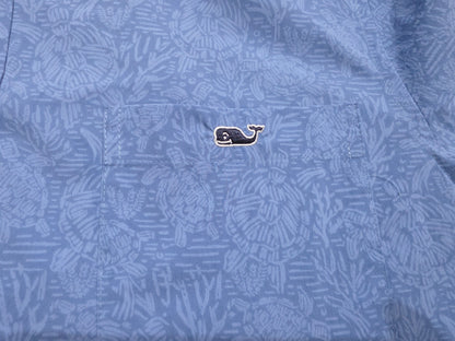 Camisa Manga Corta Vineyard Vines Chico S Slimfit Azul