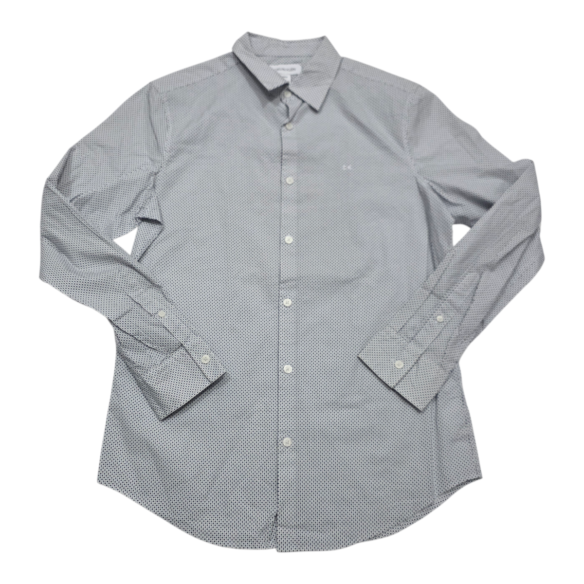 Camisa Calvin Klein Chico S Blanca Puntos
