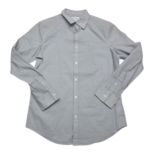 Camisa Calvin Klein Chico S Blanca Puntos
