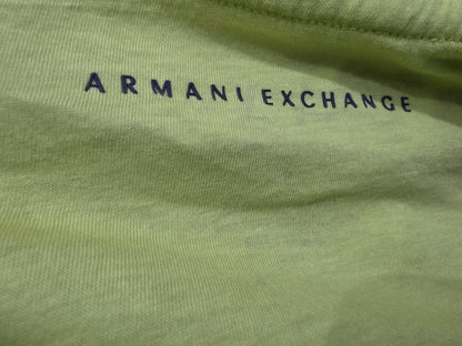 Playera Armani Exchange Chico S Verde Fosforescente