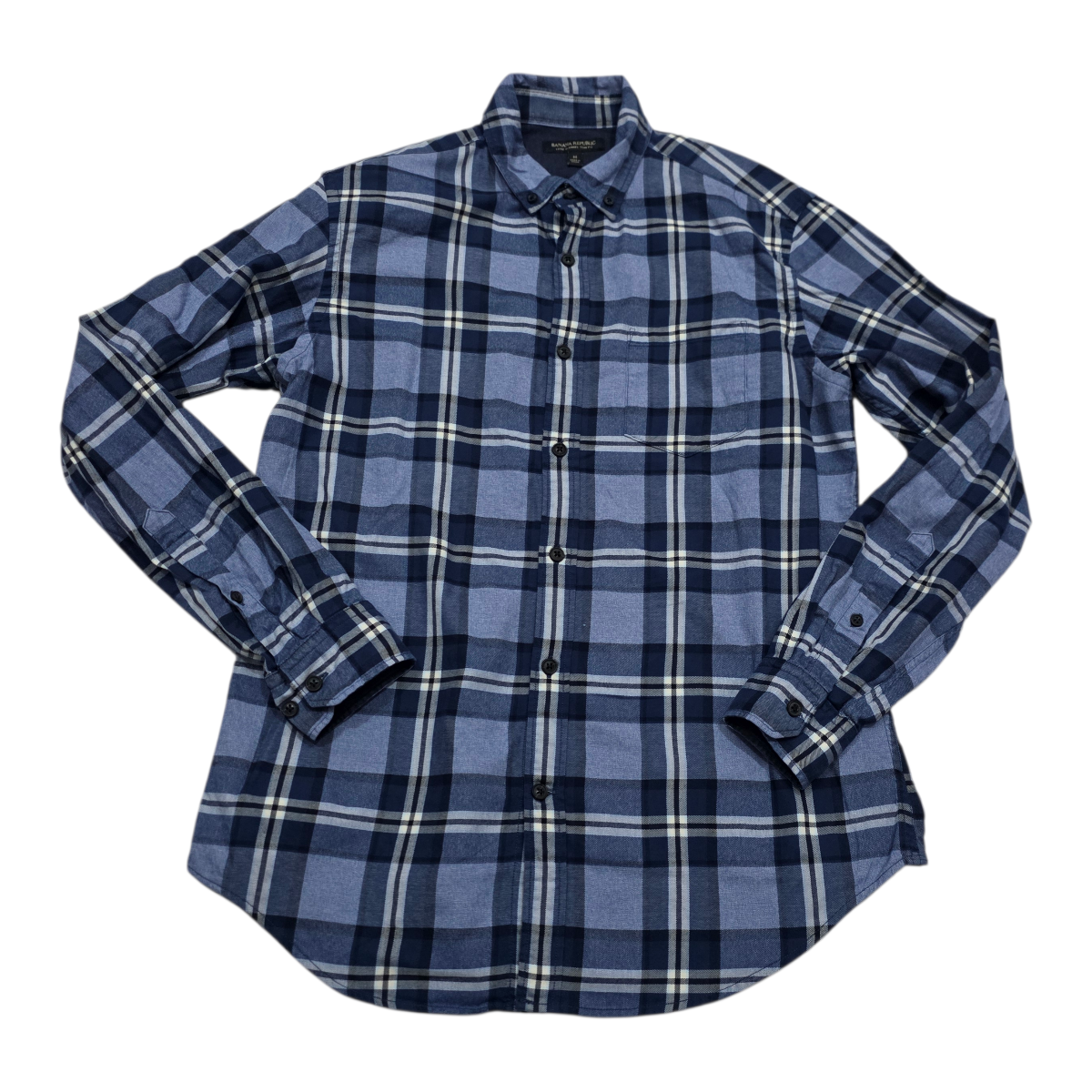 Camisa Banana Republic Mediana M Franela Luxe Slimfit