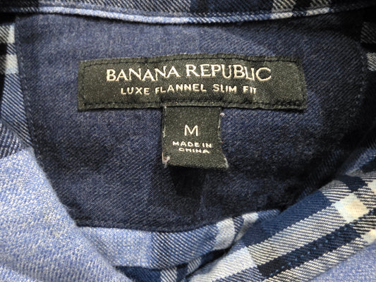 Camisa Banana Republic Mediana M Franela Luxe Slimfit