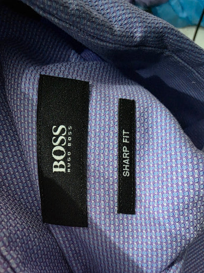 Camisa Boss Mediana 15 1/2 32-33 Lila Sharp Fit