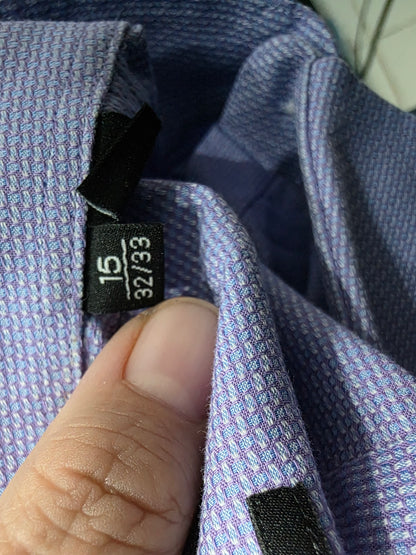 Camisa Boss Mediana 15 1/2 32-33 Lila Sharp Fit