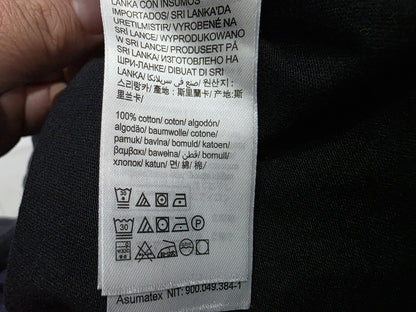 Playera Calvin Klein Mediana M Relaxed Fit Negro Letras