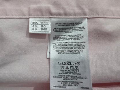 Camisa Brooks Brothers Grande 16 1/2 4-5 Regent Rosa