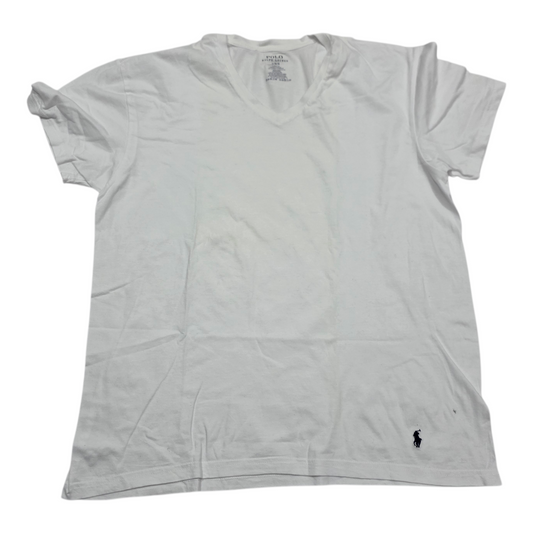 Playera Ralph Lauren Grande L Classic Fit Balnca