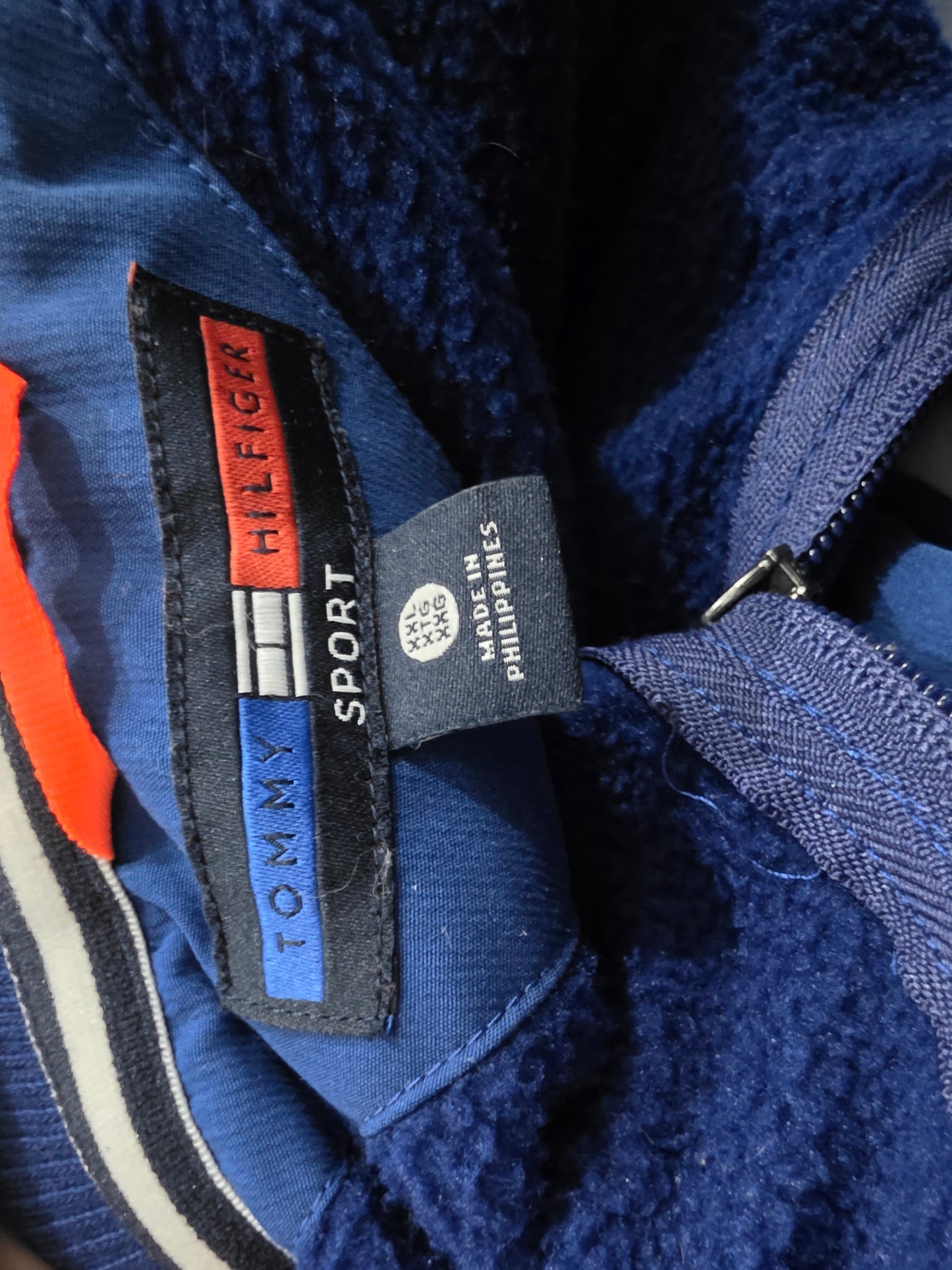 Sudadera Tommy Hilfiger Sport 2xl Azul Y Blanco