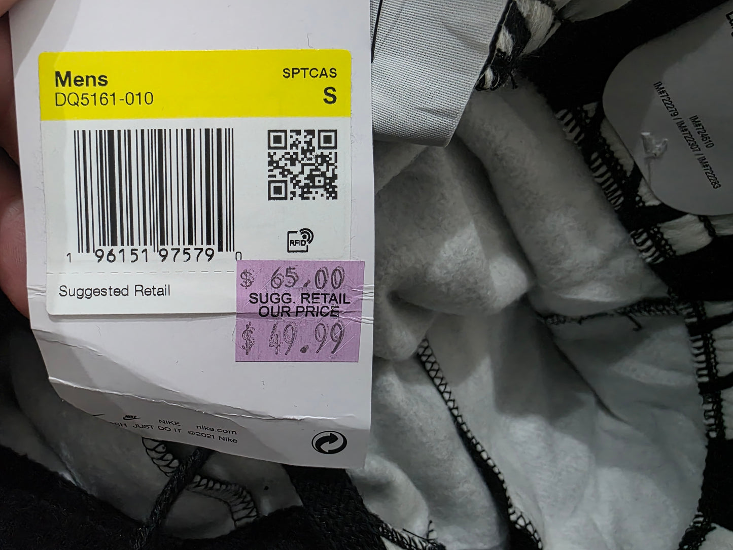 Pants Nike Chico S Negro Letras