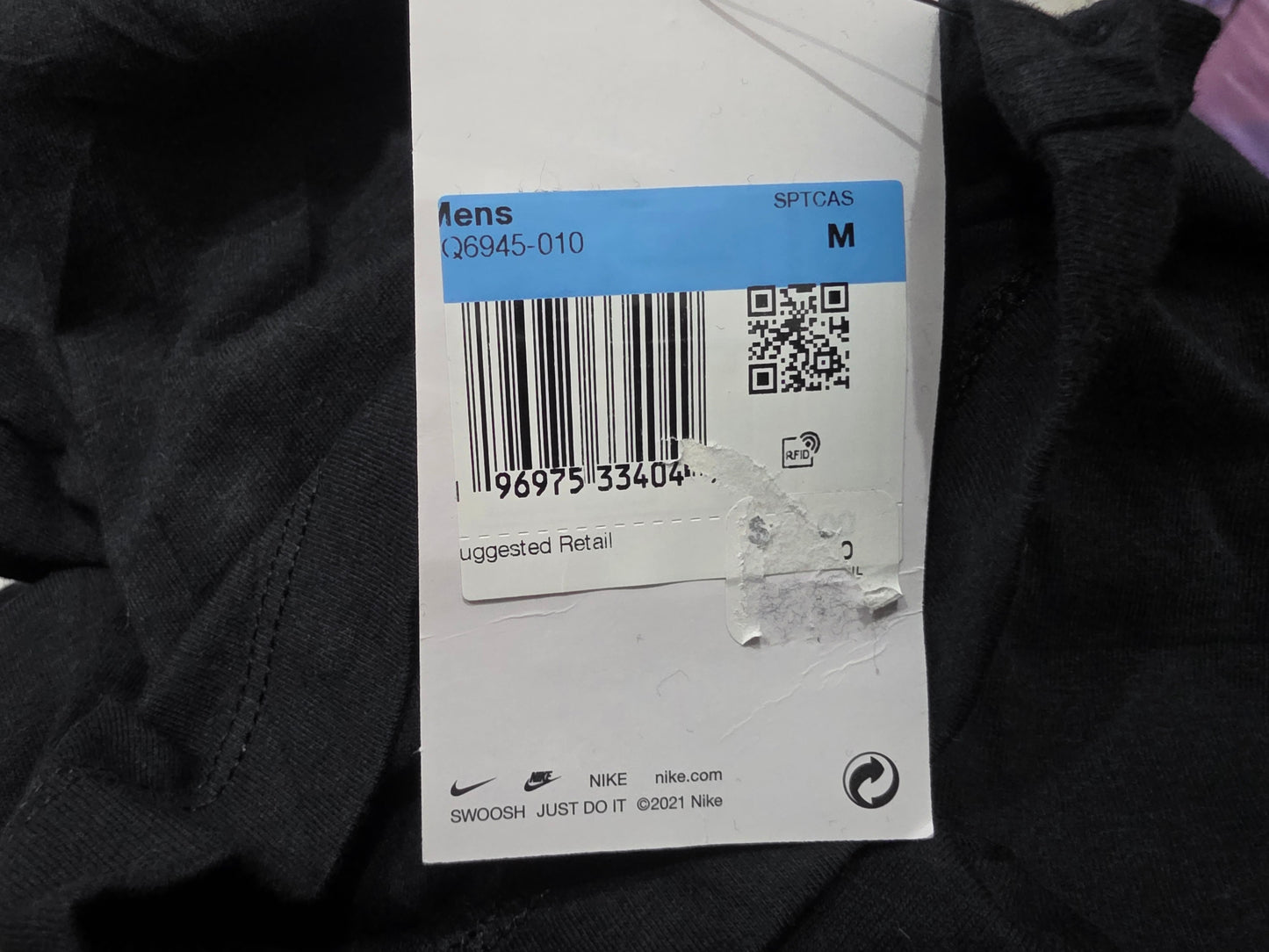 Playera Nike Mediana M Negro