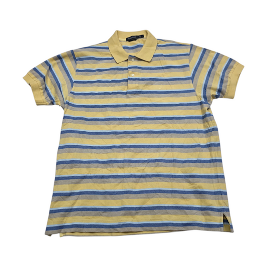 Playera Polo Nautica Grande L Amarillo Lineas