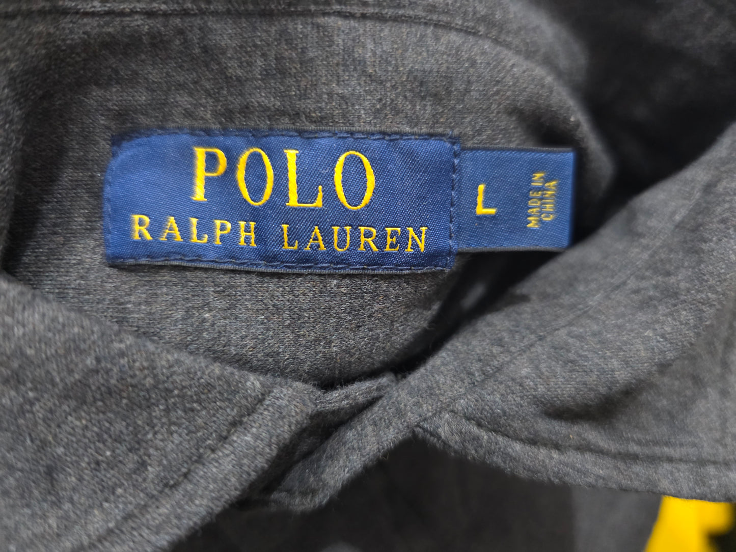 Playera Manga Larga Polo Ralph Lauren Grande L Gris