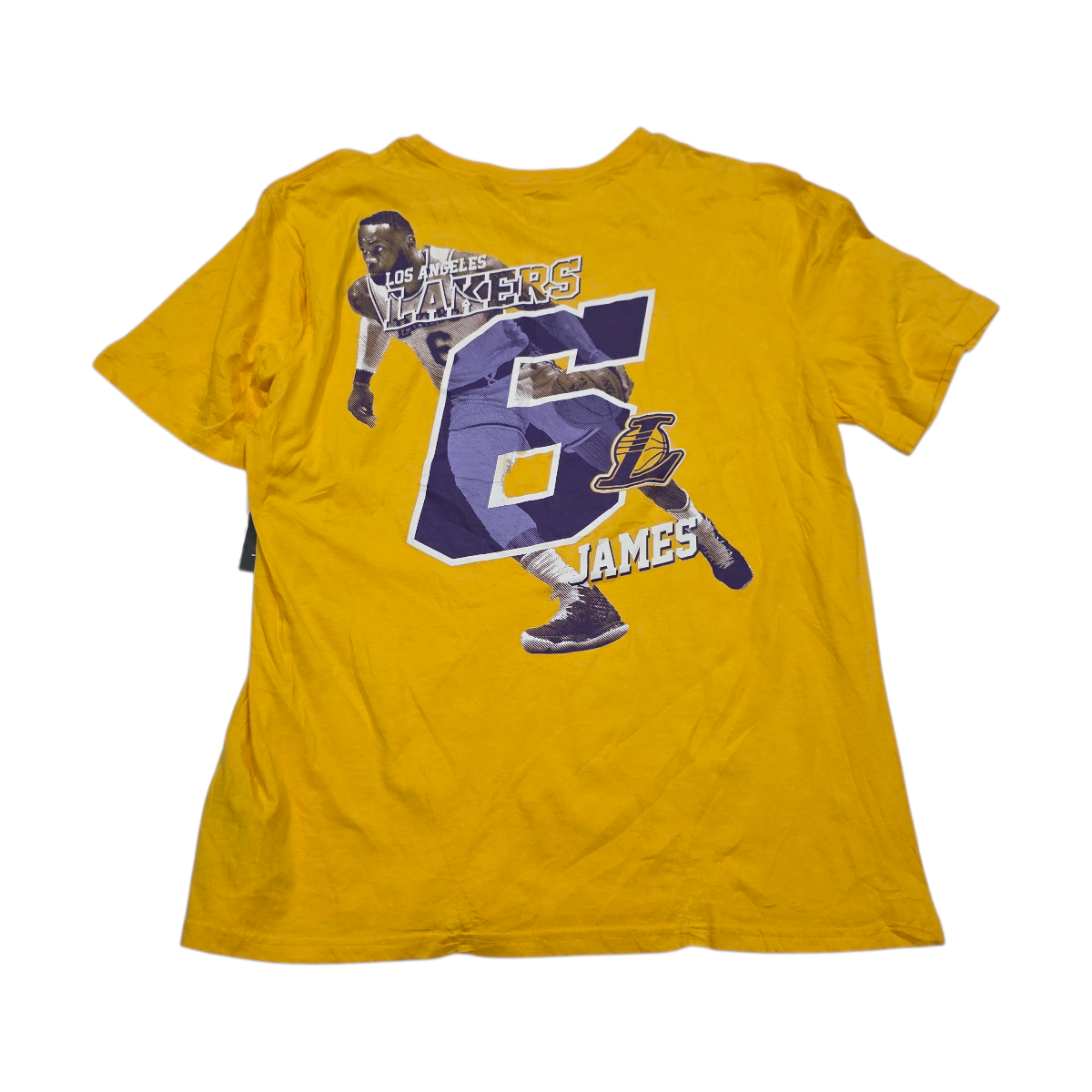Playera UNK Xgrande XL Lakers Amarilla Lebron James