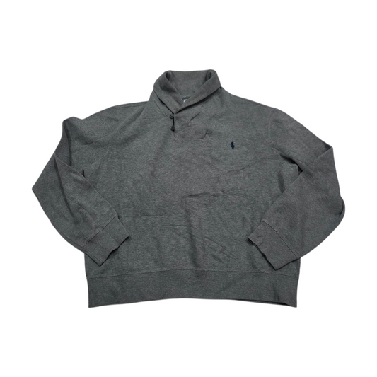 Sueter Ralph Lauren Xgrande Xl Gris Pony Azul