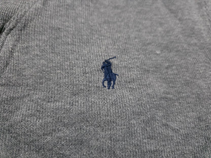 Sueter Ralph Lauren Xgrande Xl Gris Pony Azul