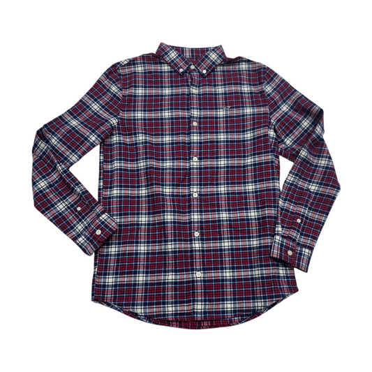 Camisa Vineyard Vines Adolescente L 16 Cuadro Rojo