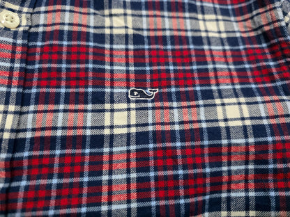 Camisa Vineyard Vines Adolescente L 16 Cuadro Rojo