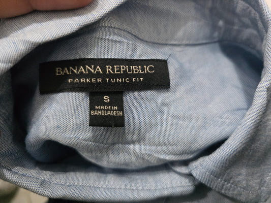 Camisa Banana Republic Chico S Azul Parker Tunic