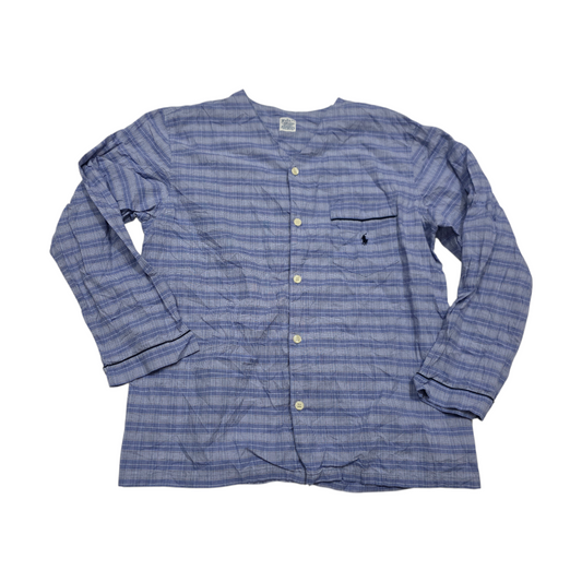 Camisa Ralph Lauren Chico S/m Azul Cuadro