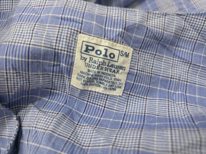 Camisa Ralph Lauren Chico S/m Azul Cuadro