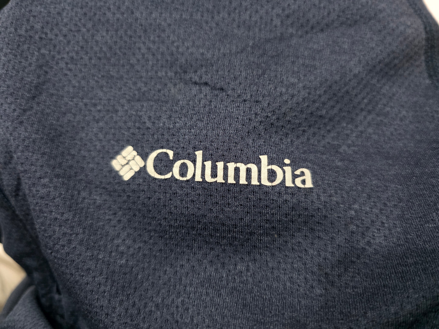 Playera Con Cierre Columbia Chico S Azul Omni Shade