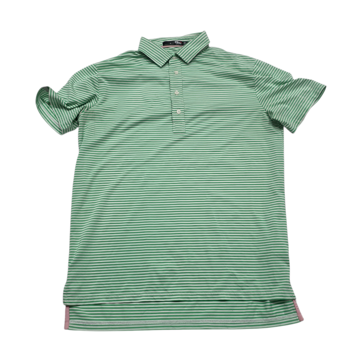 Playera Polo Ralph Laurenx Mediana M Verde Lineas
