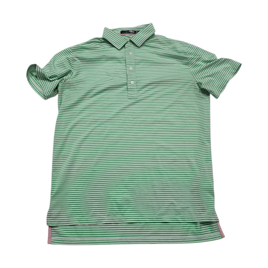 Playera Polo Ralph Laurenx Mediana M Verde Lineas