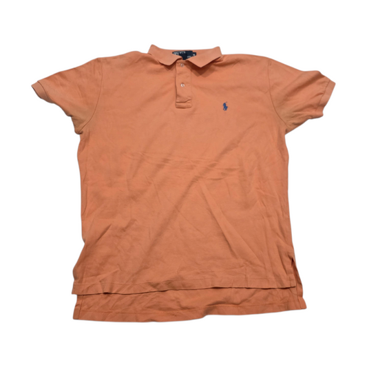 Playera Polo Ralph Lauren Mediana M Naranja Pony Azul