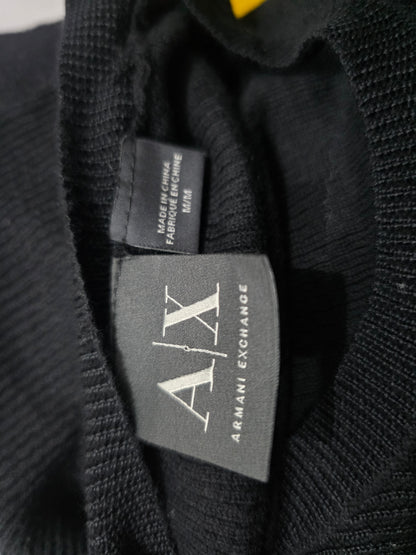 Sueter Delgado Armani Exchange Mediana M Negro