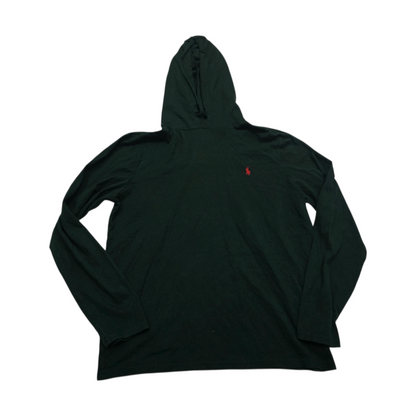 Playera Con Gorro Ralph Lauren Mediana M Verde Pony Rojo