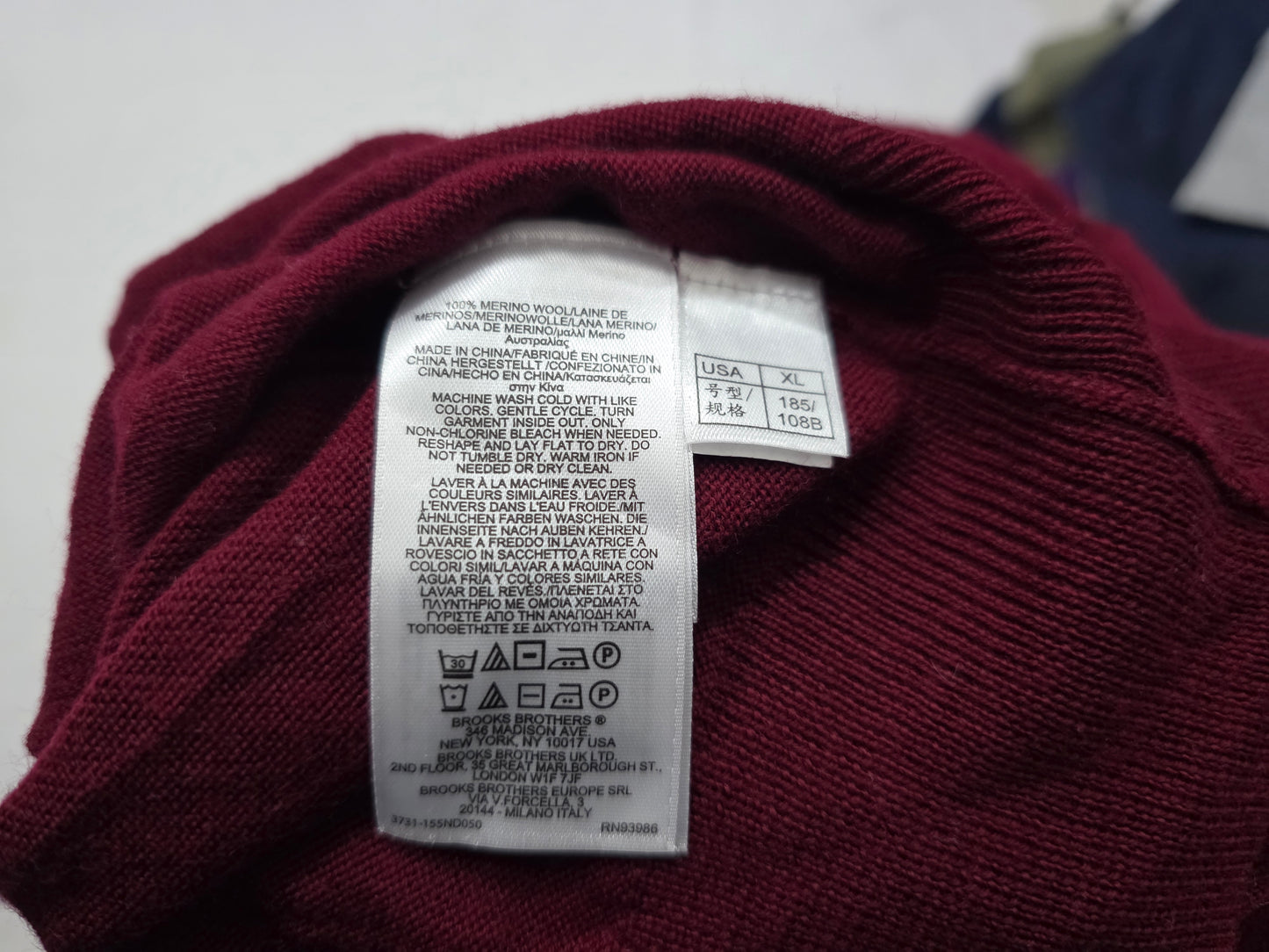 Sueter Brooks Brothers Xgrande Xl Vino