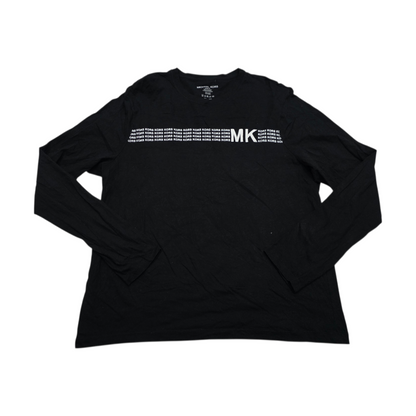 Playera Manga Larga Michael Kors Xgrande Xl Negro