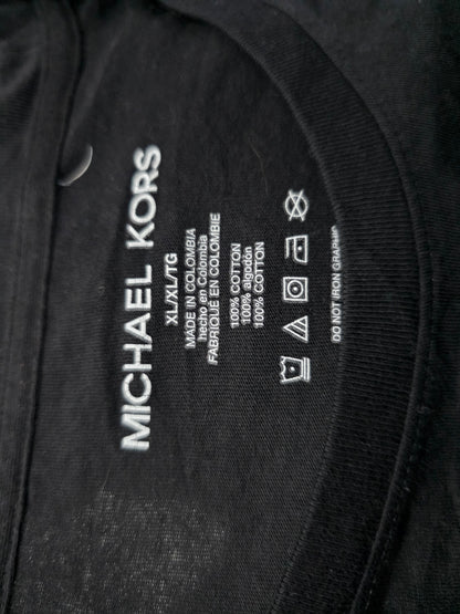 Playera Manga Larga Michael Kors Xgrande Xl Negro