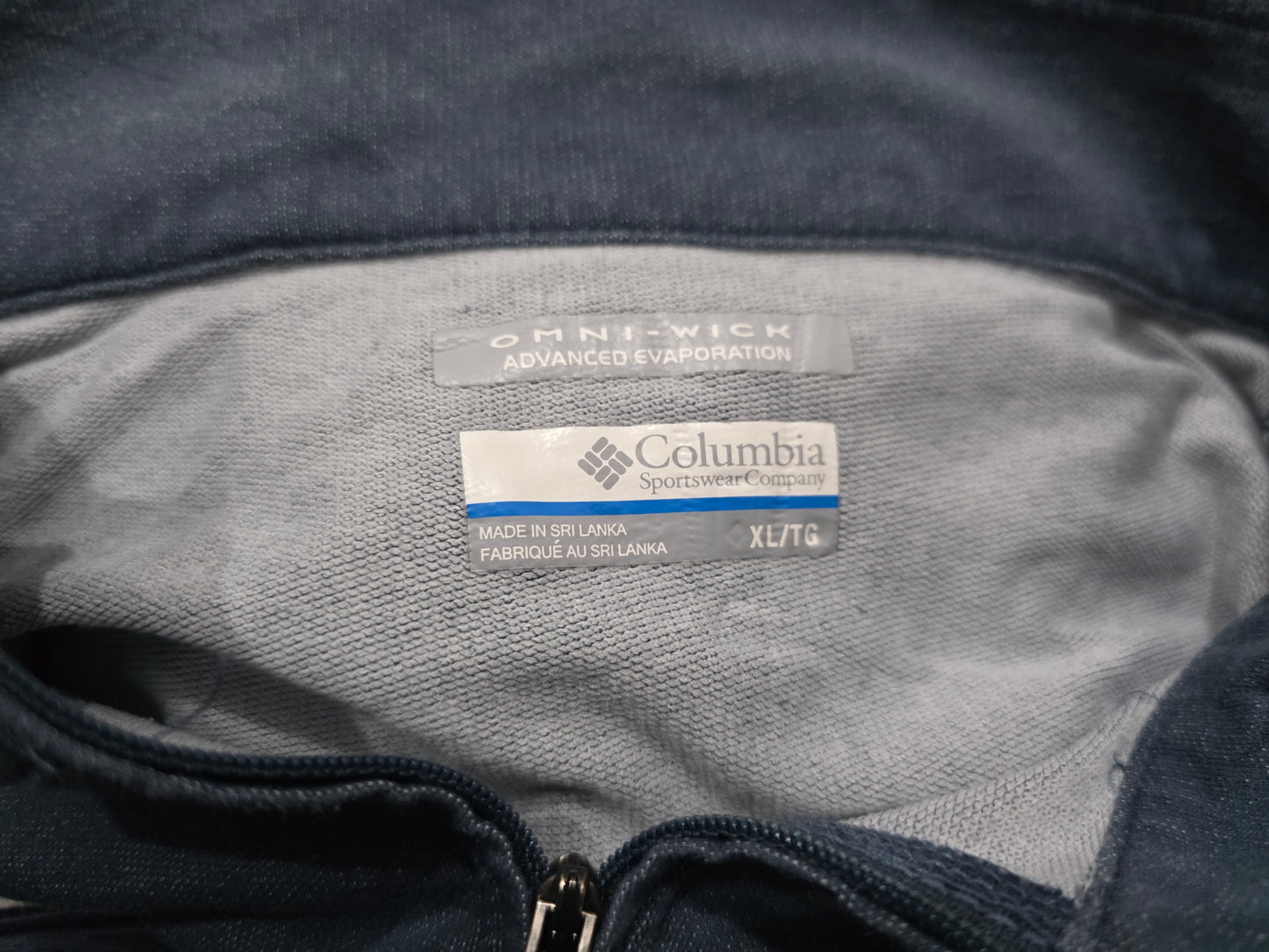 Sudadera Ligera Columbia Xgrande Xl Azul Grisaceo