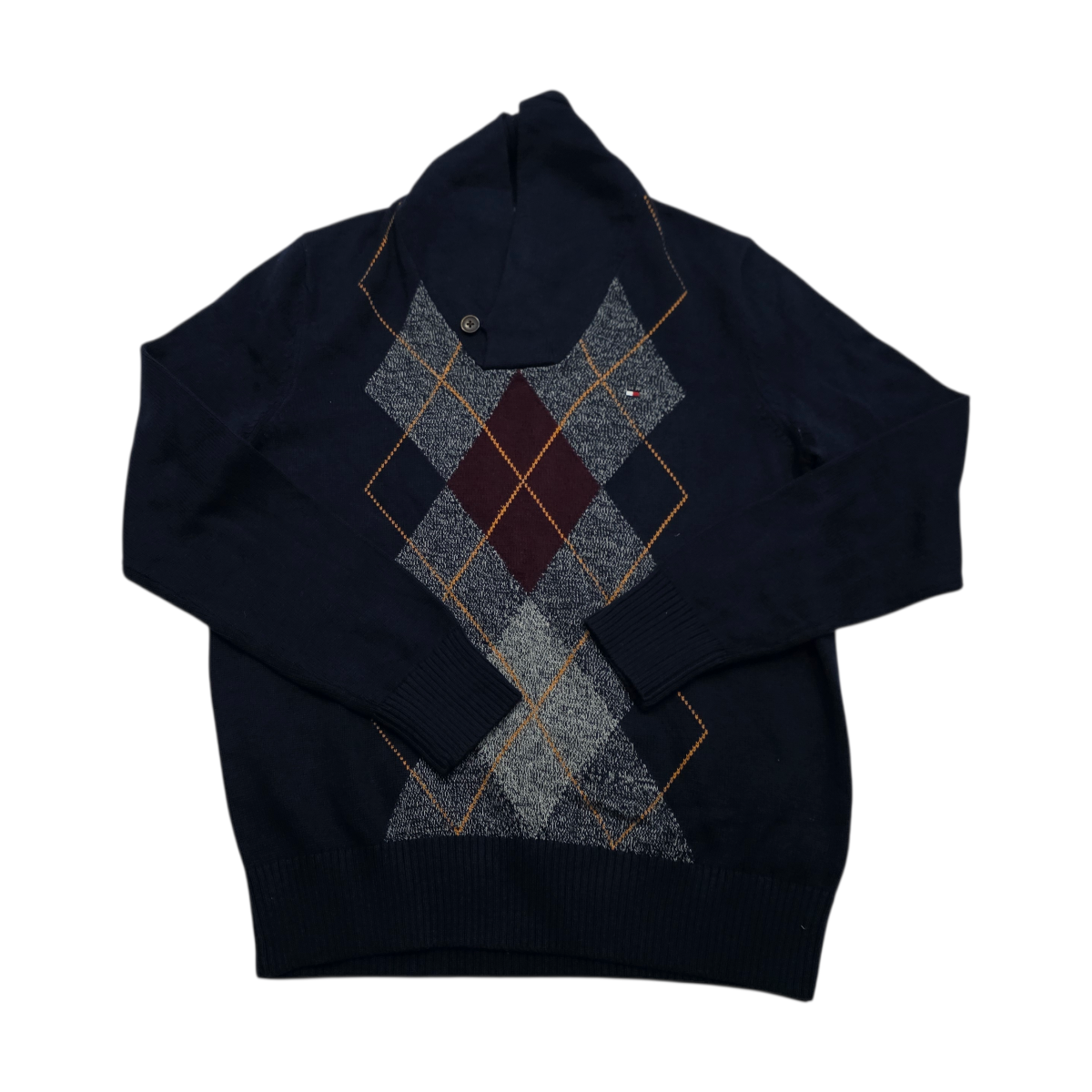 Sueter Tommy Hilfiger Xgrande Xl Azul Cuello Alto
