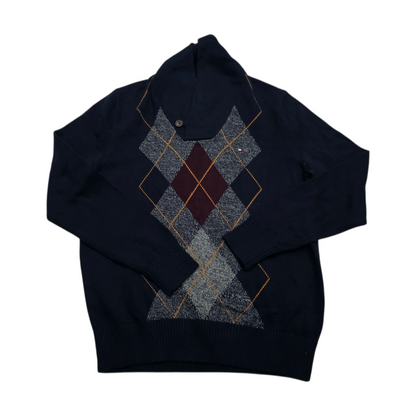 Sueter Tommy Hilfiger Xgrande Xl Azul Cuello Alto