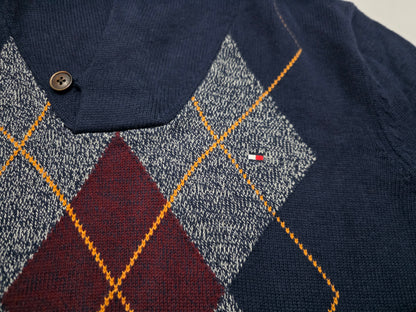 Sueter Tommy Hilfiger Xgrande Xl Azul Cuello Alto