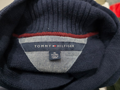 Sueter Tommy Hilfiger Xgrande Xl Azul Cuello Alto