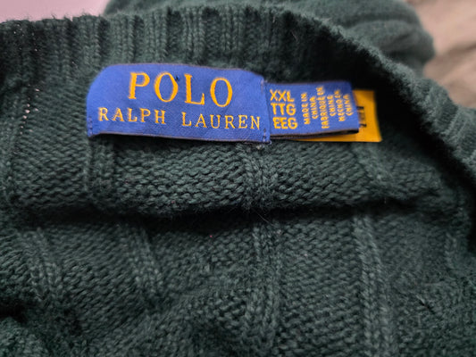 Sueter Ralph Lauren 2xl Verde Tejido