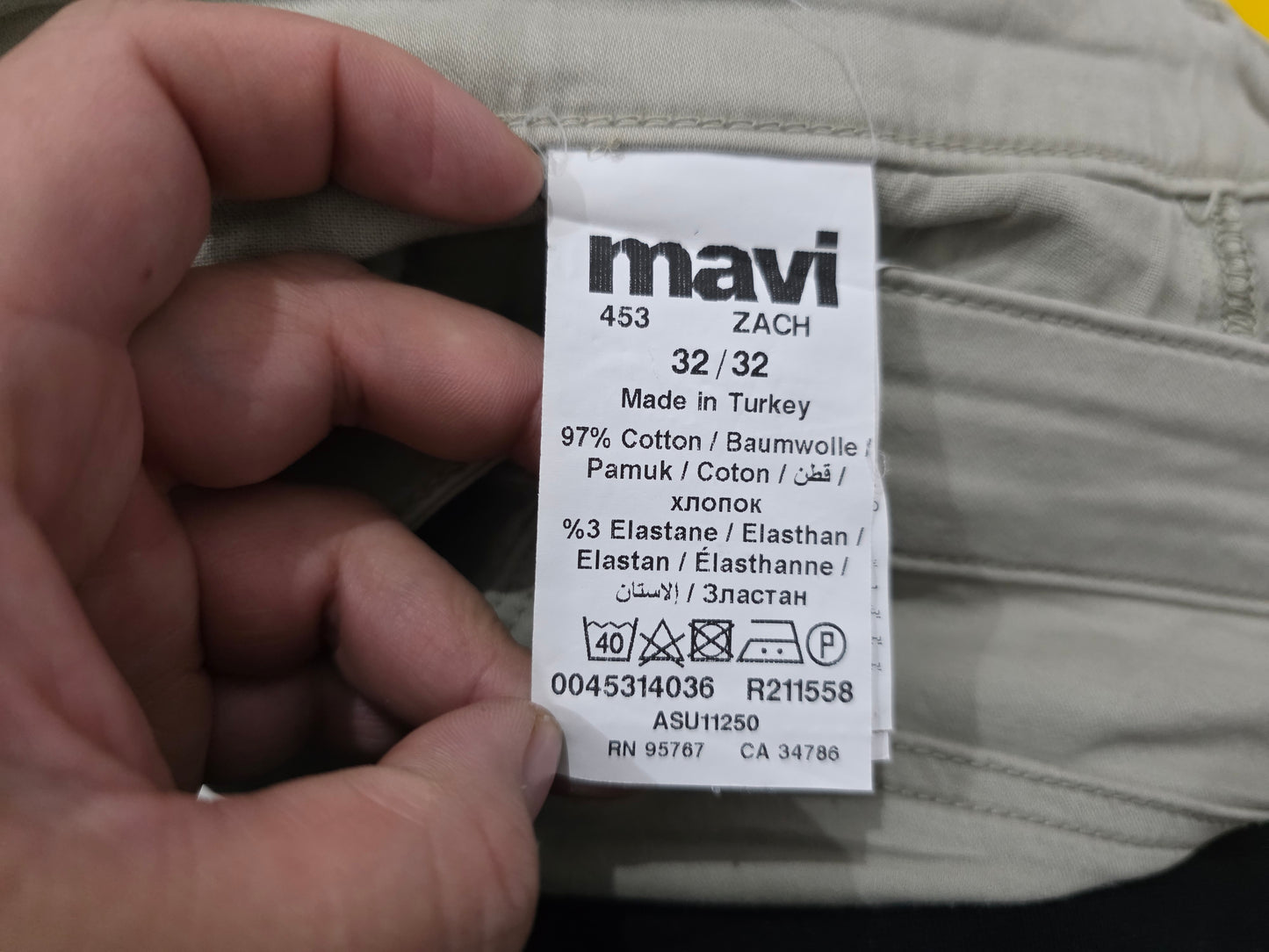 Pantalon Mavi 32x32 Beige Recto