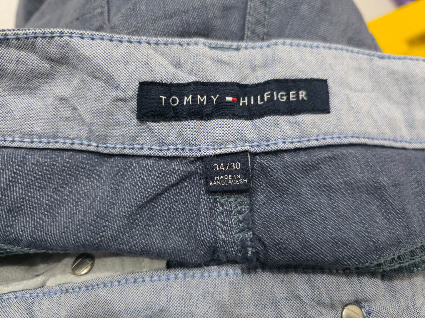 Pantalon Tommy Hilfiger 34x30 Recto Azul
