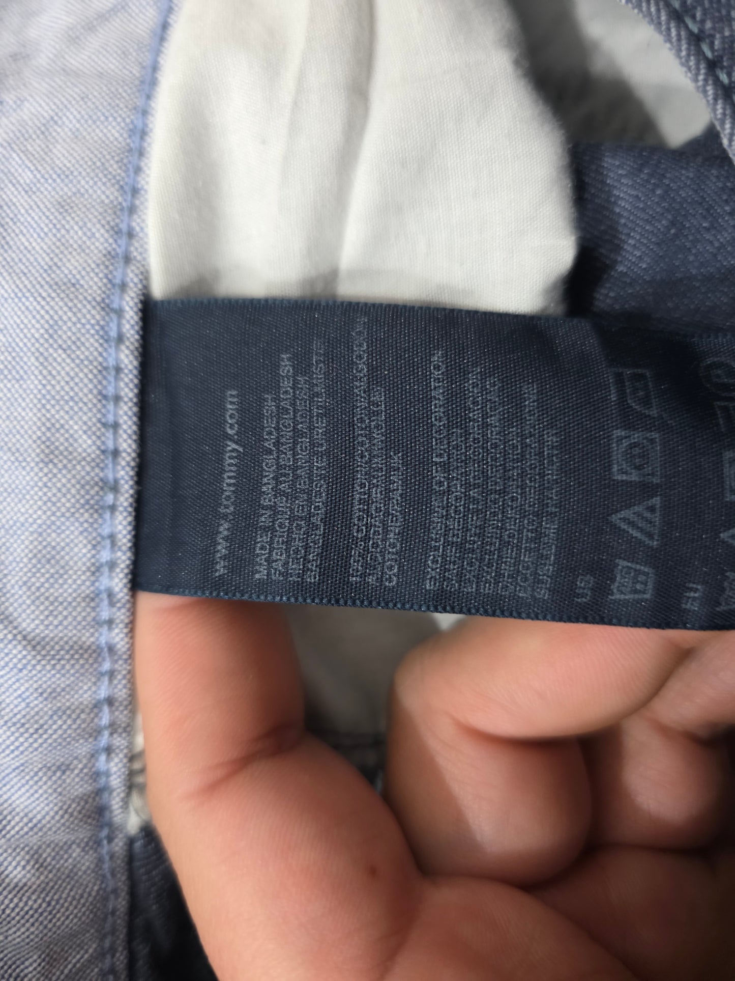 Pantalon Tommy Hilfiger 34x30 Recto Azul