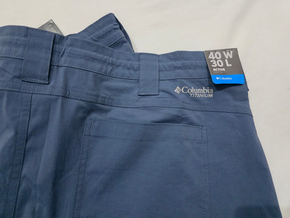 Pantalon Columbia Titanium 40x30 Active Azul