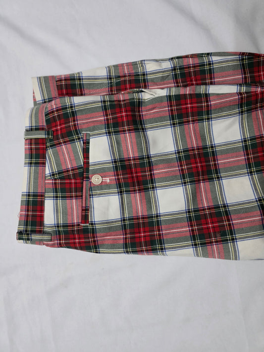 Pantalon Tommy Hilfiger 38x30 Recto Cuadro Vino