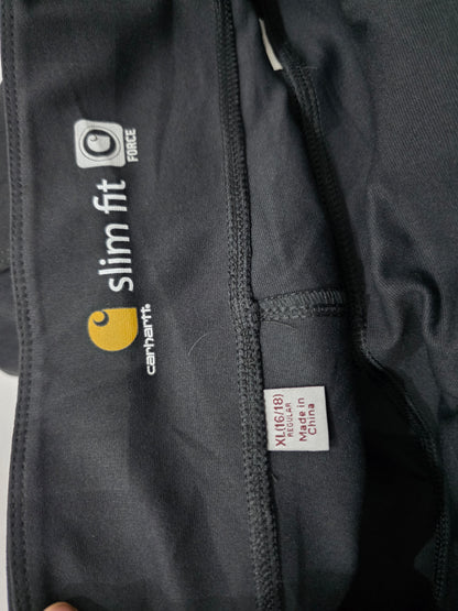 Pantalon Carhartt Xgrande Xl 18 Negro Slimfit Mujer