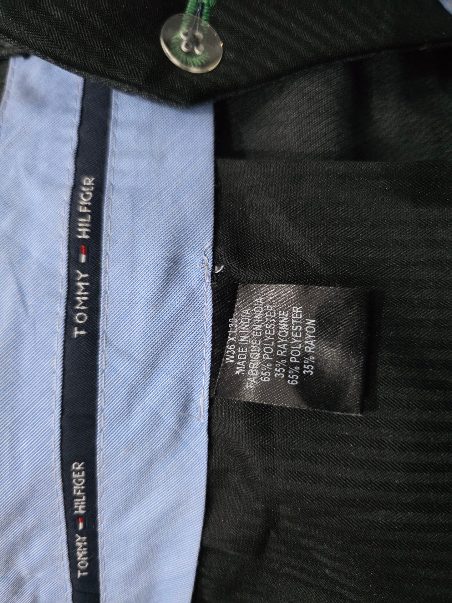 Pantalon Vestir Tommy Hilfiger 36x30 Recto Gris