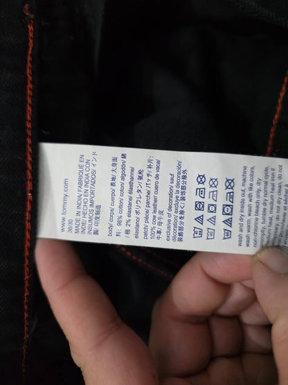 Pantalon Tommy Hilfiger 36x30 Slimfit Negro